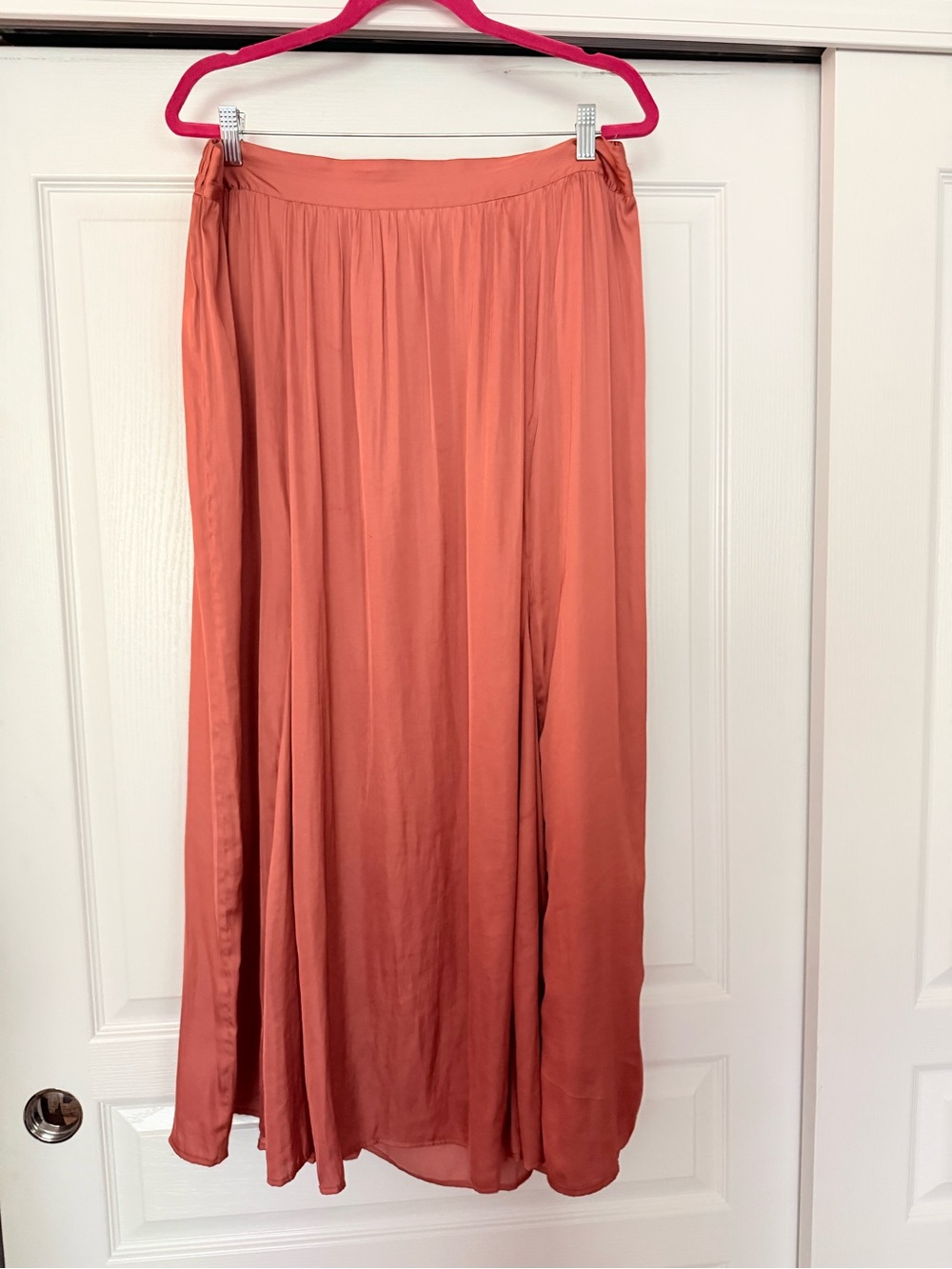 Like New Chico’s Coral Maxi Skirt - Lightweight Flowing Silhouette
